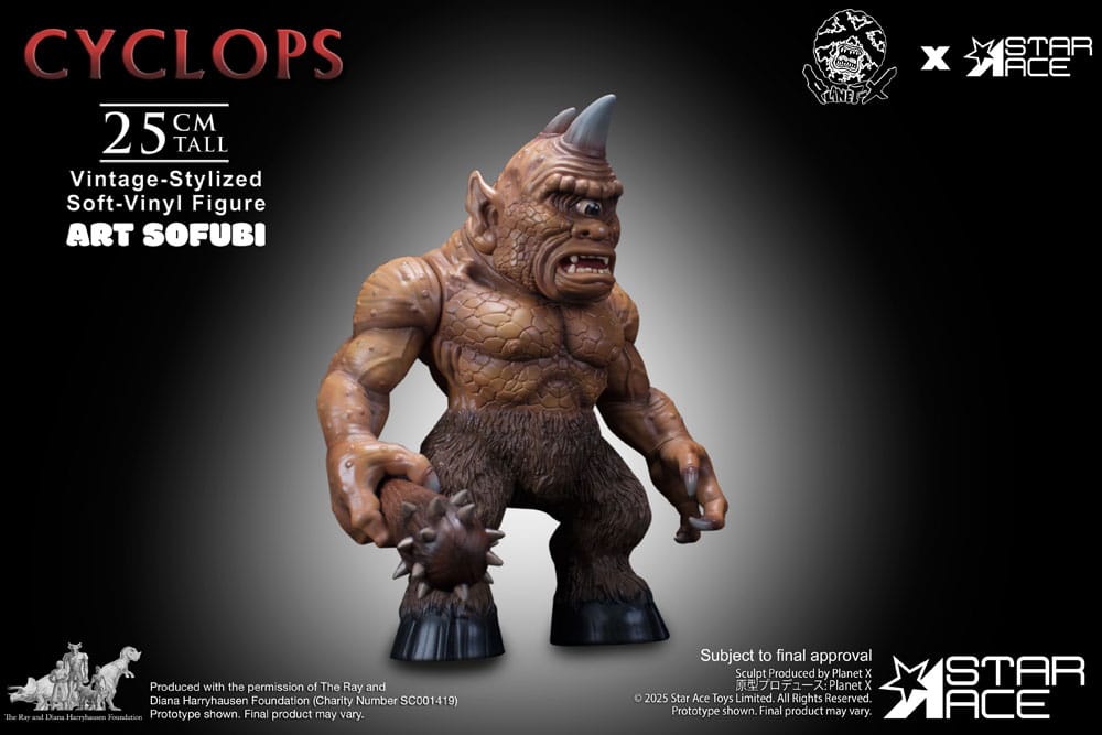 Ray Harryhausen statuette Soft Vinyl Cyclops (Vintage-Style) 25 cm