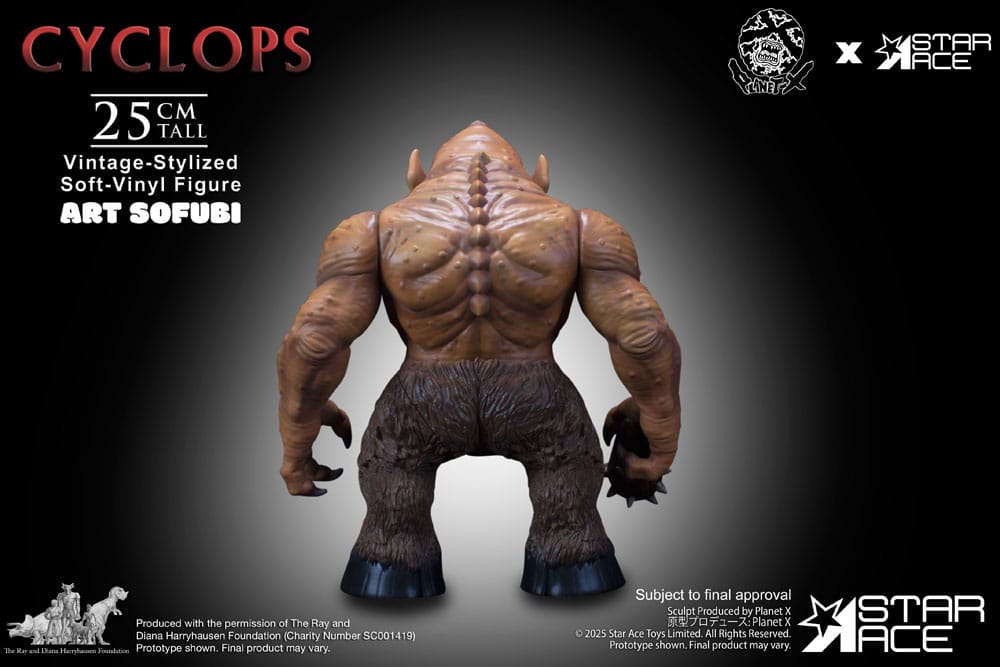 Ray Harryhausen statuette Soft Vinyl Cyclops (Vintage-Style) 25 cm