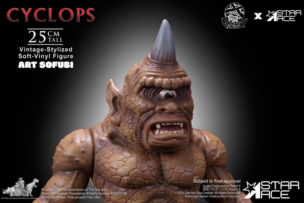 Ray Harryhausen statuette Soft Vinyl Cyclops (Vintage-Style) 25 cm