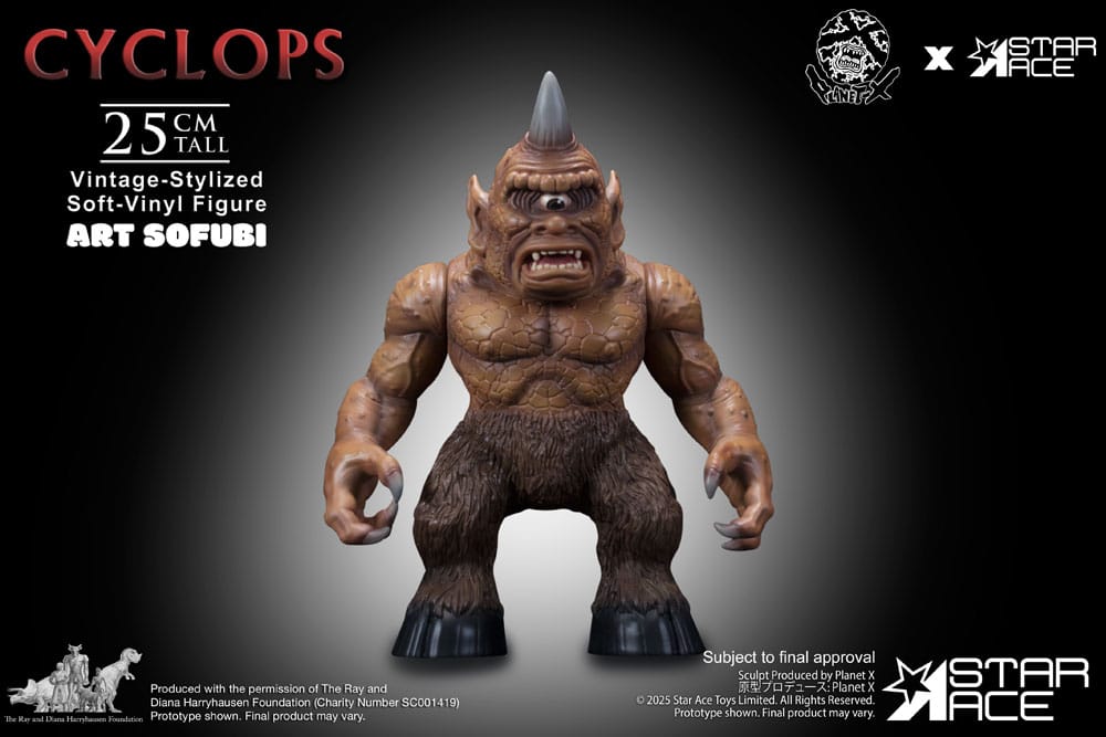 Ray Harryhausen statuette Soft Vinyl Cyclops (Vintage-Style) 25 cm