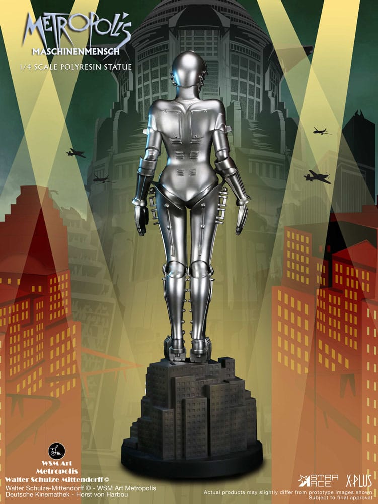 Metropolis statuette 1/4 Maschinenmensch Silver 40 cm