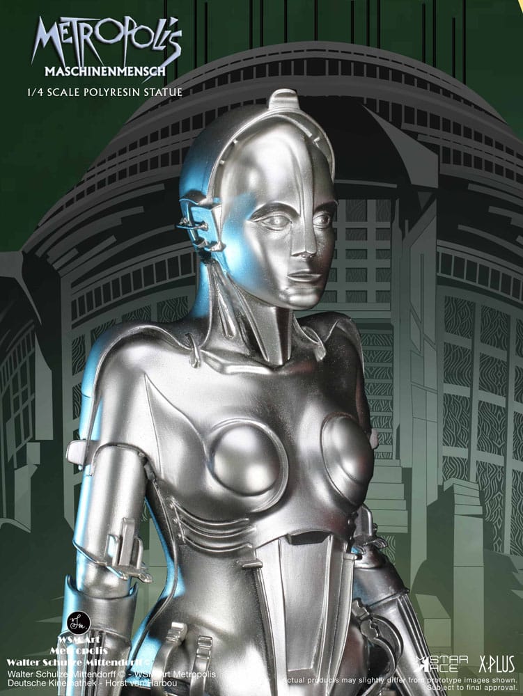 Metropolis statuette 1/4 Maschinenmensch Silver 40 cm