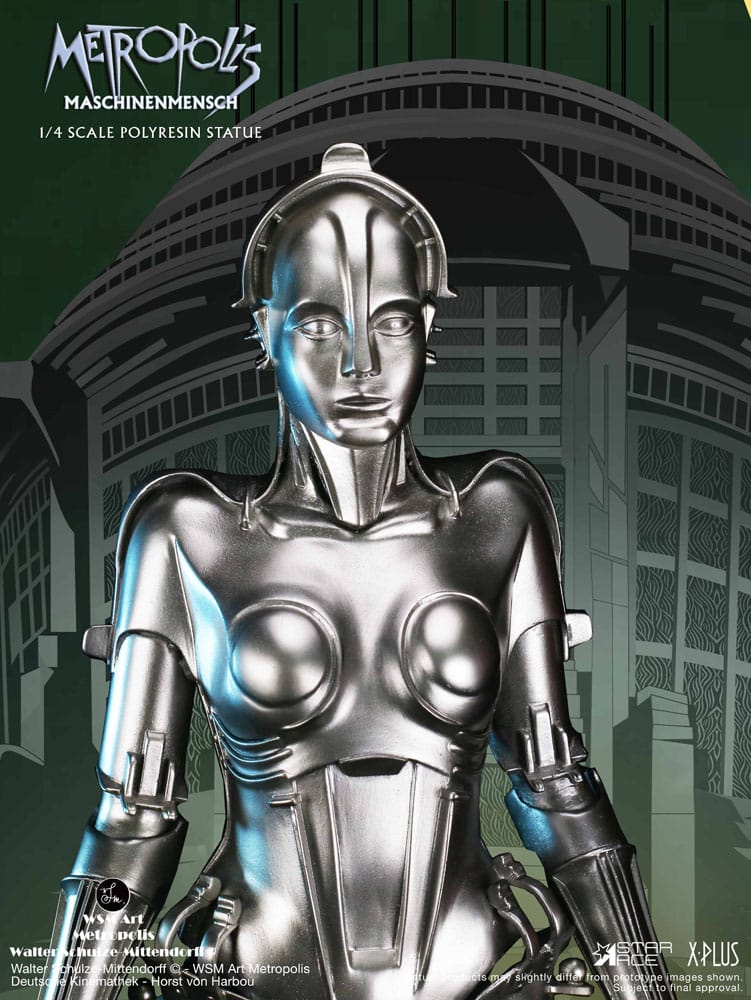 Metropolis statuette 1/4 Maschinenmensch Silver 40 cm
