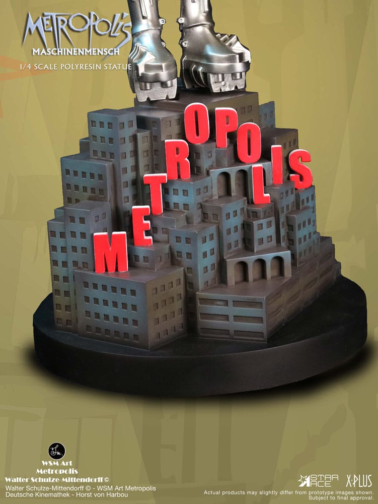 Metropolis statuette 1/4 Maschinenmensch Silver 40 cm