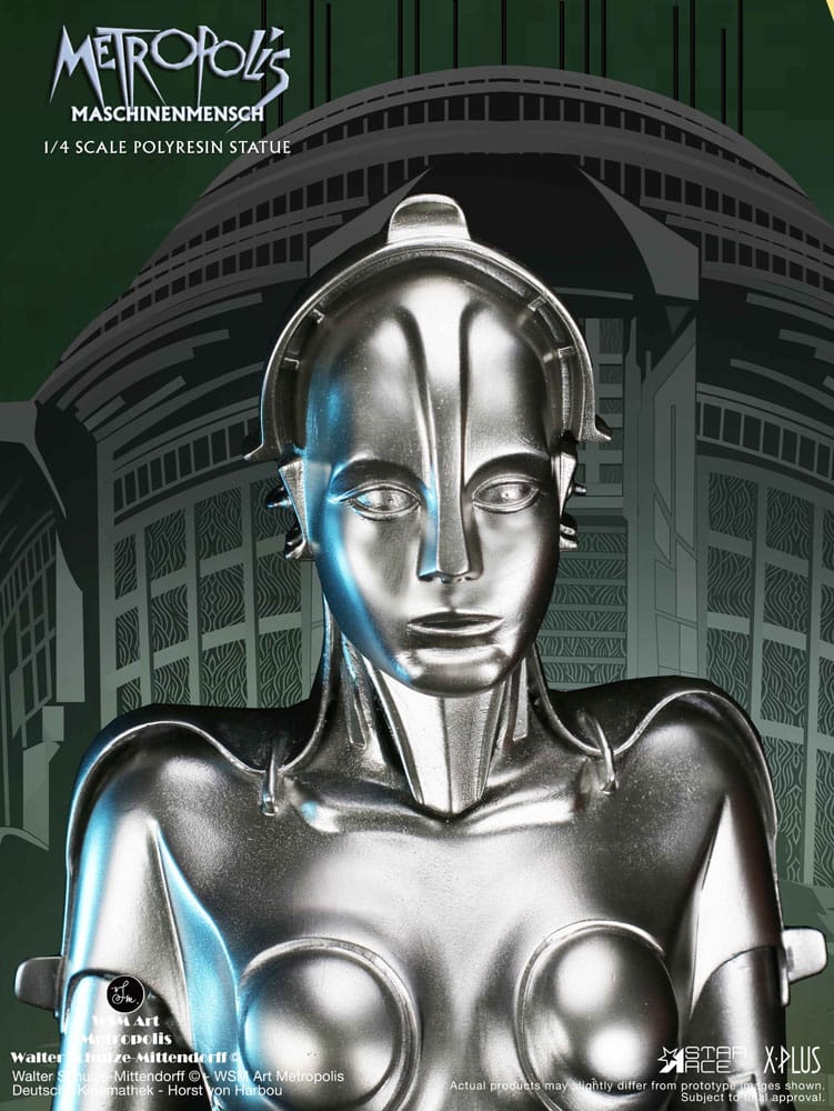 Metropolis statuette 1/4 Maschinenmensch Silver 40 cm