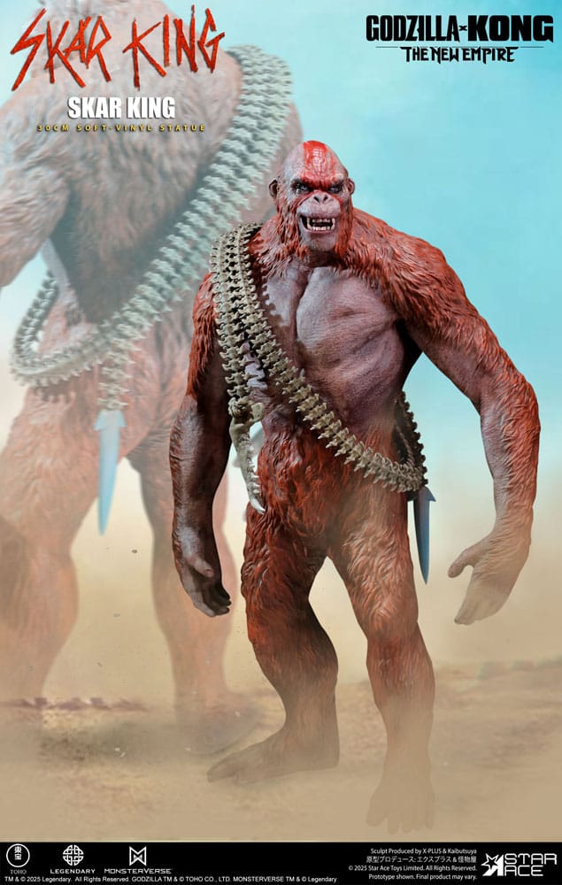 Godzilla vs. Kong: The New Empire statuette Soft Vinyl Skar King Unleash the Titan 30 cm