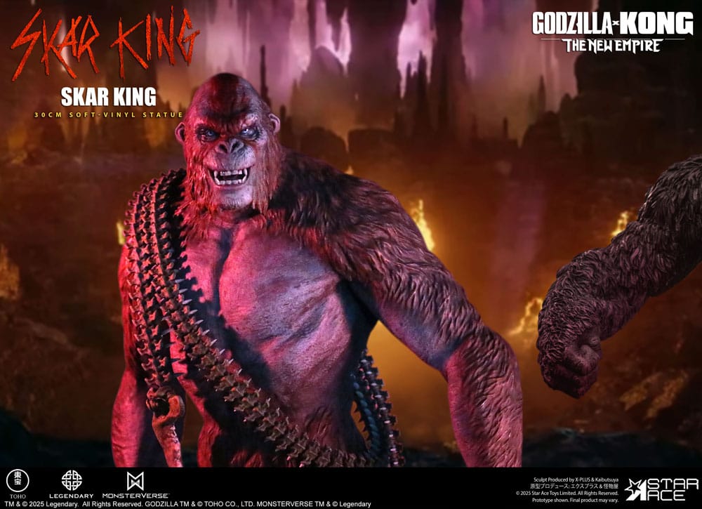 Godzilla vs. Kong: The New Empire statuette Soft Vinyl Skar King Unleash the Titan 30 cm