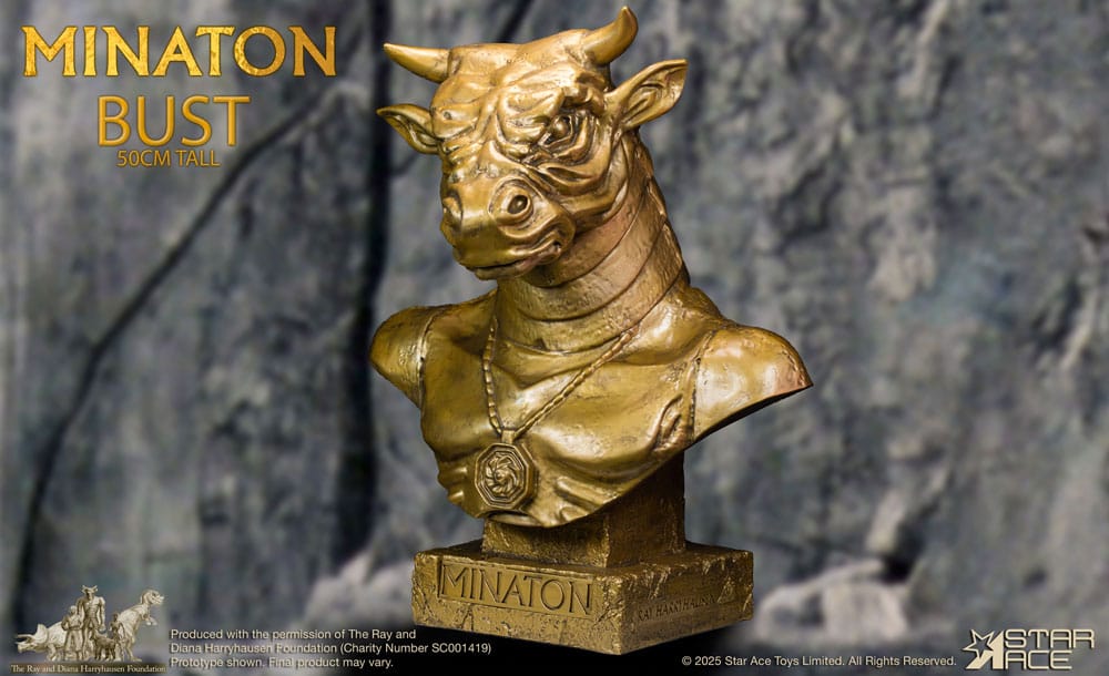 Ray Harryhausen statuette Soft Vinyl Minaton Bust 50 cm