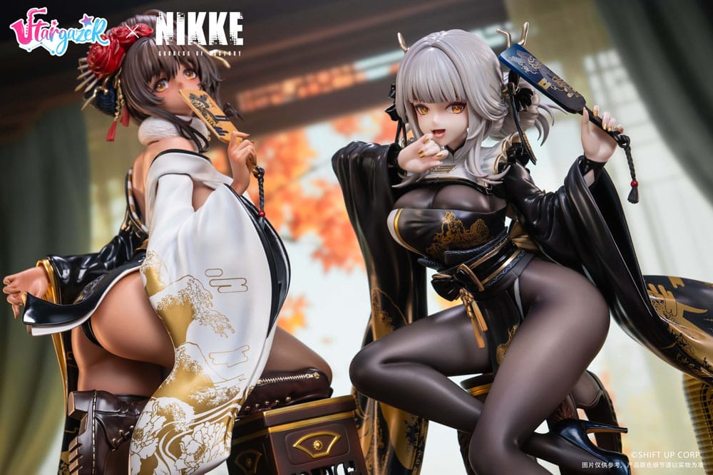 Goddess of Victory: Nikke set 2 statuetten PVC 1/4 Blanc & Noir