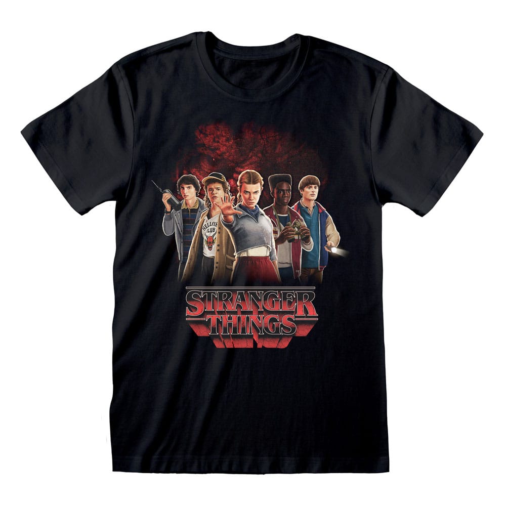 Stranger Things T-Shirt Group with Vecna behind (M)