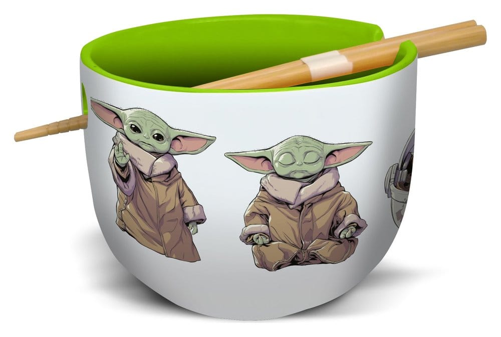 Star Wars: The Mandalorian bol à ramen avec baguettes Grogu