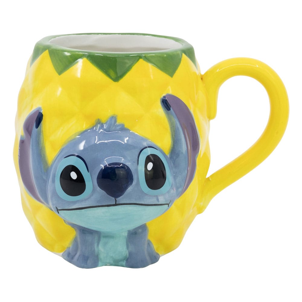 Disney - Tasse 3D en céramique Stitch Ananas - 414ml