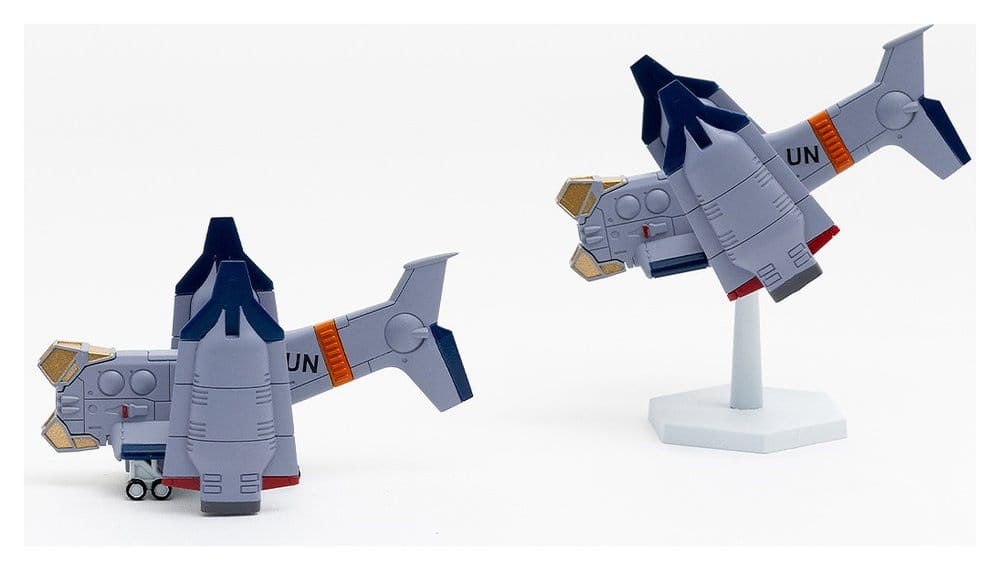 Rebuild of Evangelion plastic model kit SYUTO Tiny Scale UNAF Close Air Support VTOL Aircraft YAGR-3B 5 cm