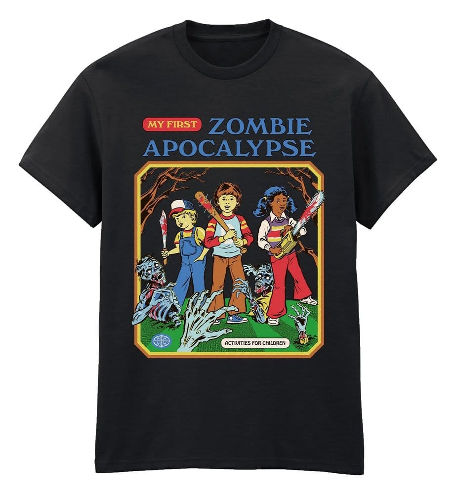 Steven Rhodes T-Shirt Zombie Apocalypse Basic Black (XL)