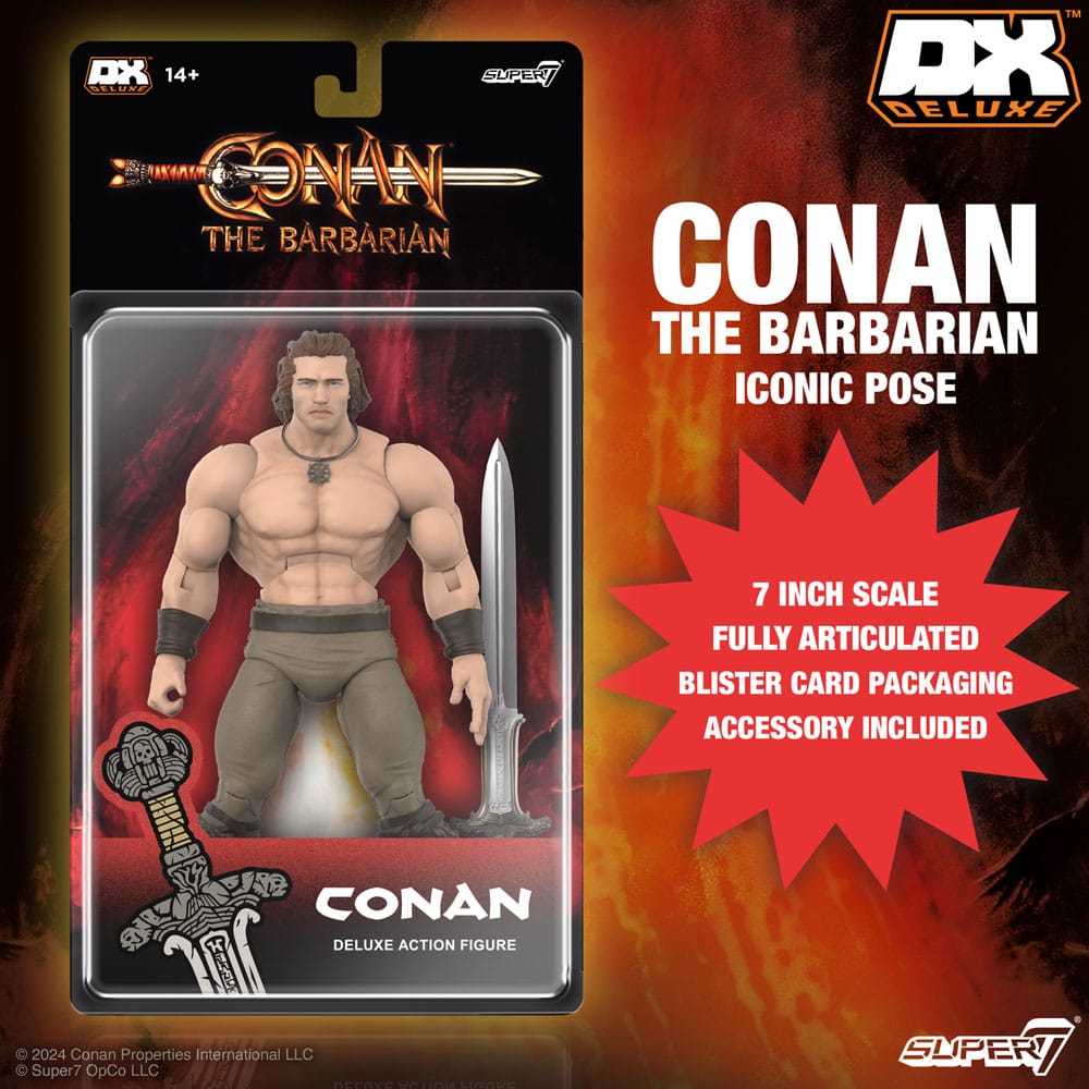 Conan le Barbare 1982 figurine Deluxe Conan Iconic Pose 18 cm
