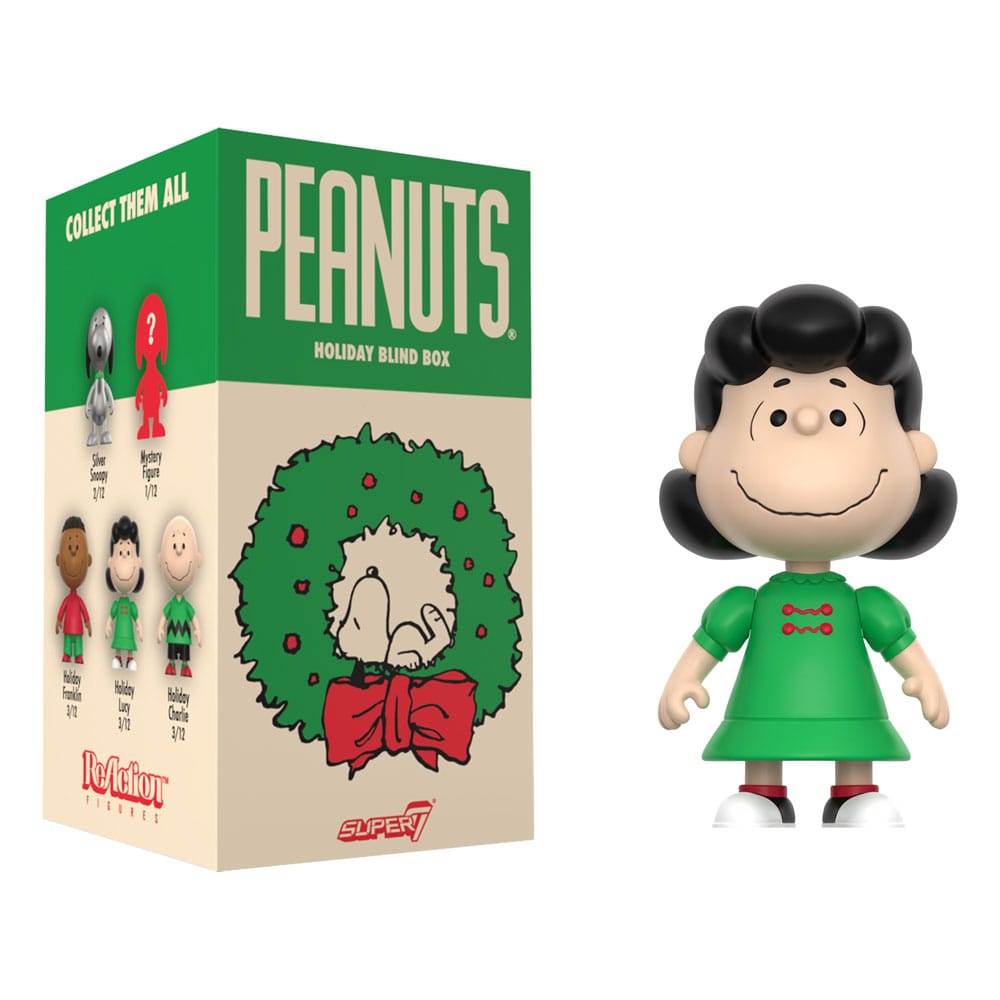 Peanuts présentoir boîte-mystère figurines ReAction Wave 08 Holiday 10 cm (12)