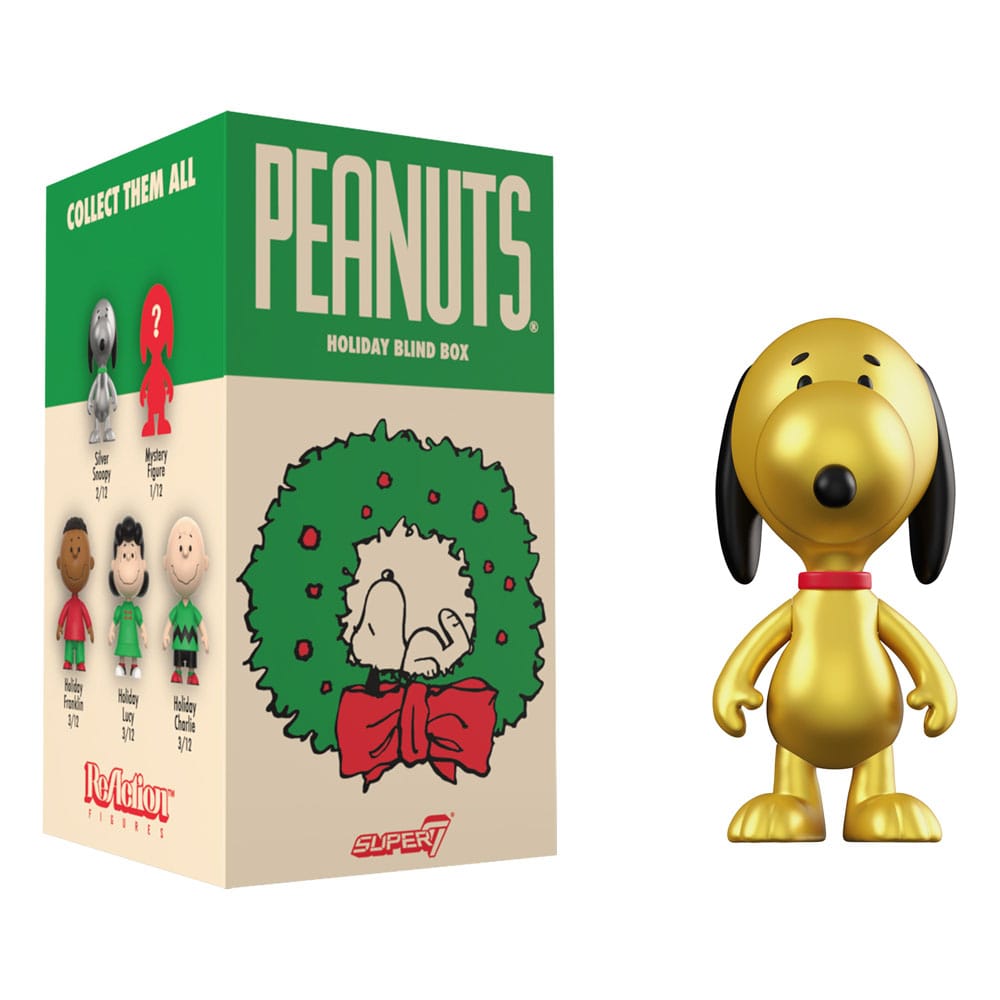 Peanuts présentoir boîte-mystère figurines ReAction Wave 08 Holiday 10 cm (12)