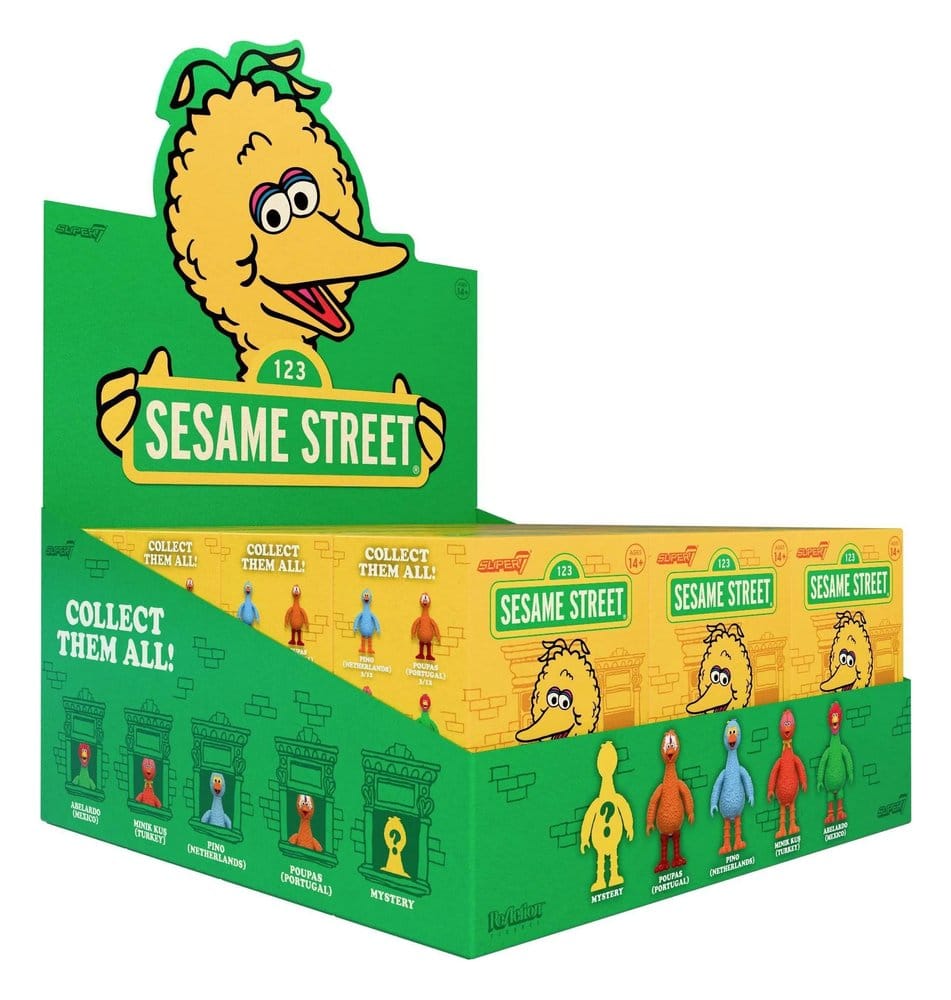 1, Rue Sésame (Big Birds from Around the World) figurine Blind Box Wave 5 Display (12)