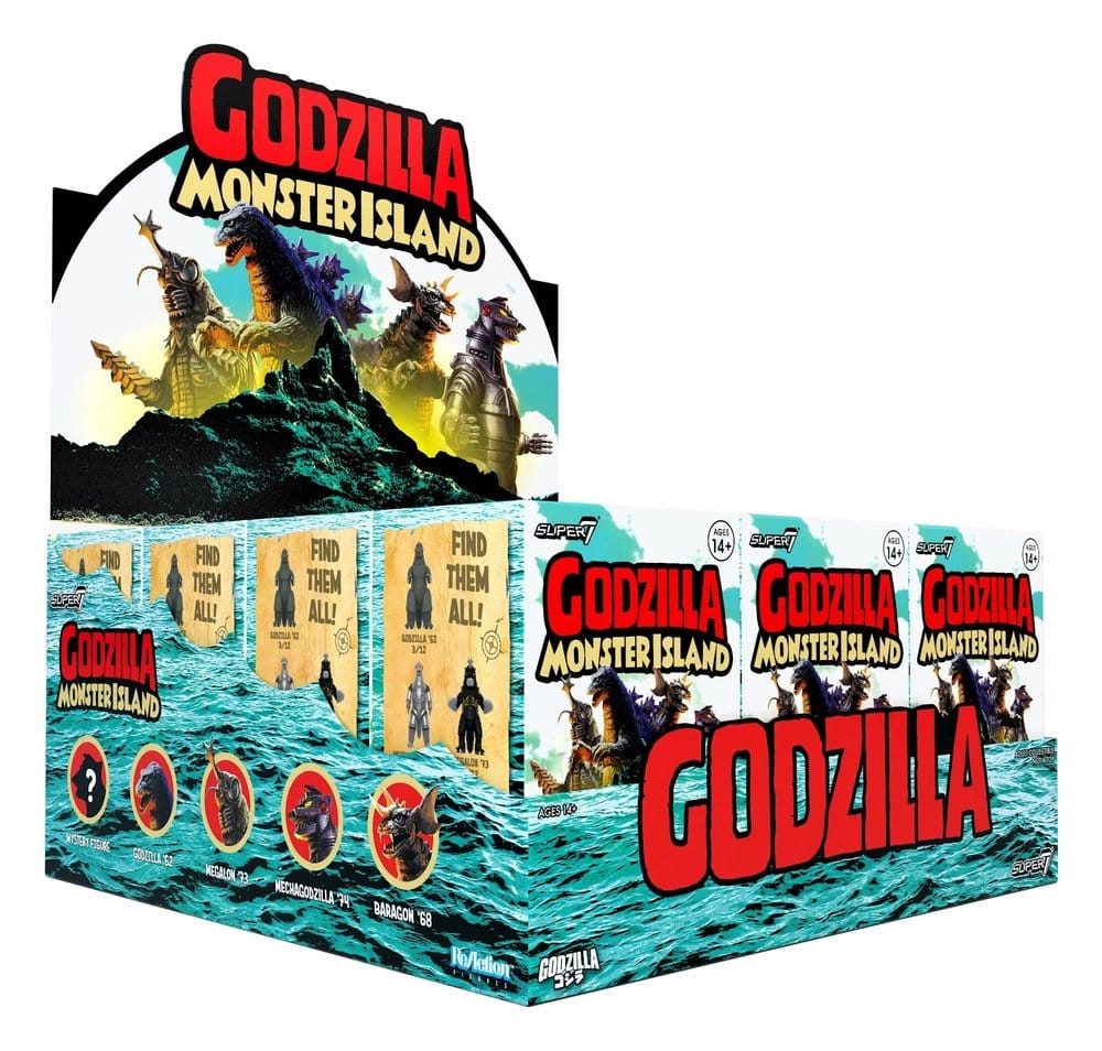 Godzilla Toho (Monster Island) figurine Blind Box Wave 7 Display (12)