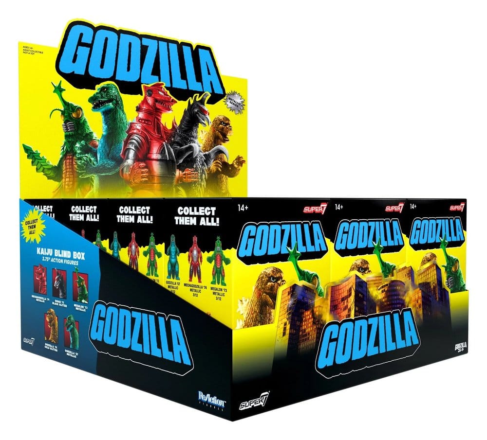 Godzilla Toho (Metallic) figurine Blind Box Wave 5 Display (12)