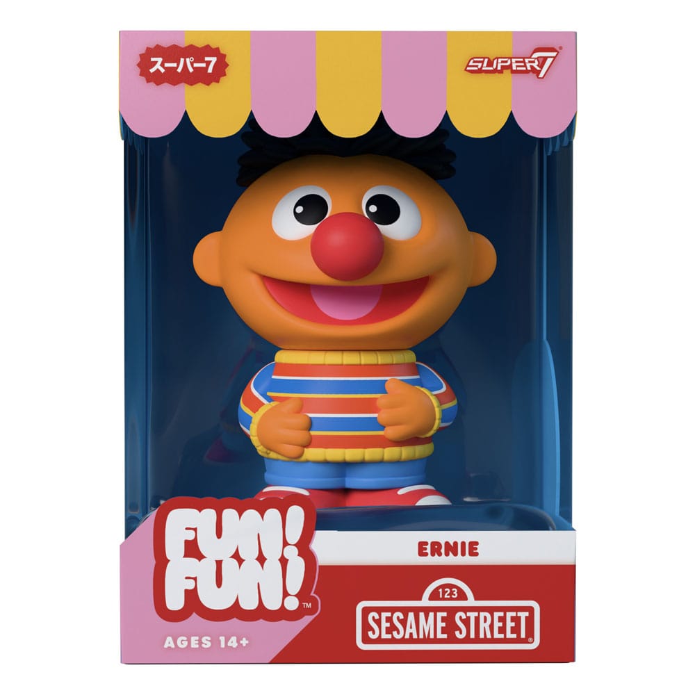 1, Rue Sésame figurine Soft Vinyl FUN! FUN! Wave 02 Ernie 13 cm