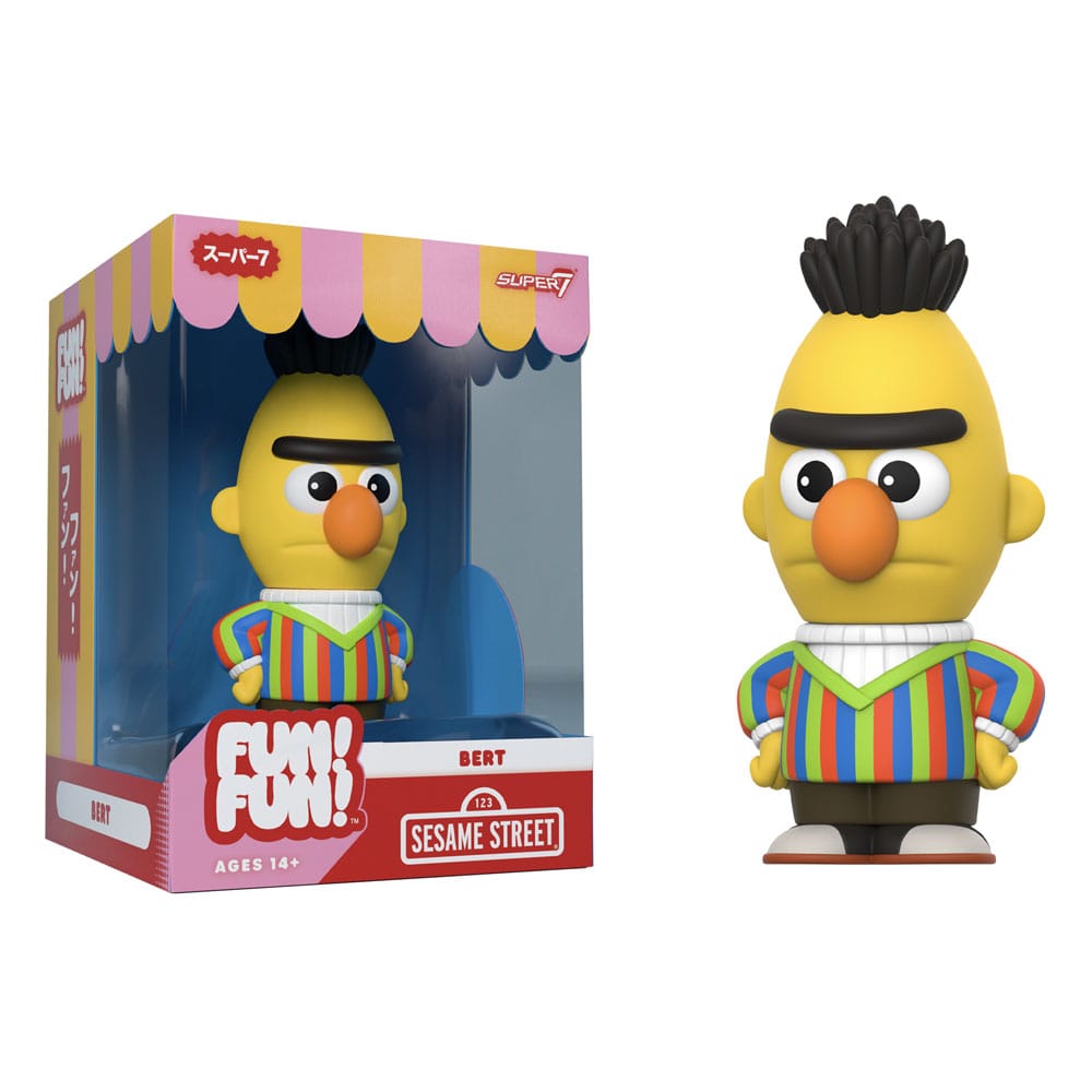 1, Rue Sésame figurine Soft Vinyl FUN! FUN! Wave 02 Bert 13 cm