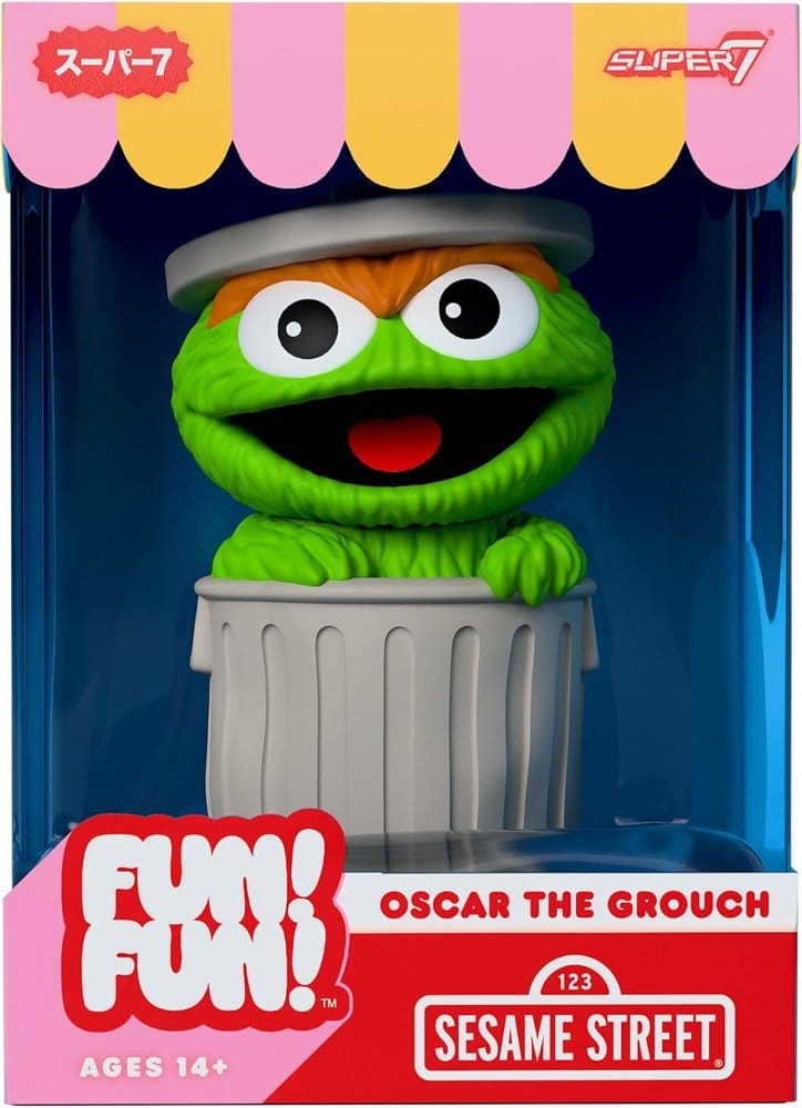 1, Rue Sésame figurine Soft Vinyl Fun! Fun! Wave 01 - Oscar the Grouch 18 cm