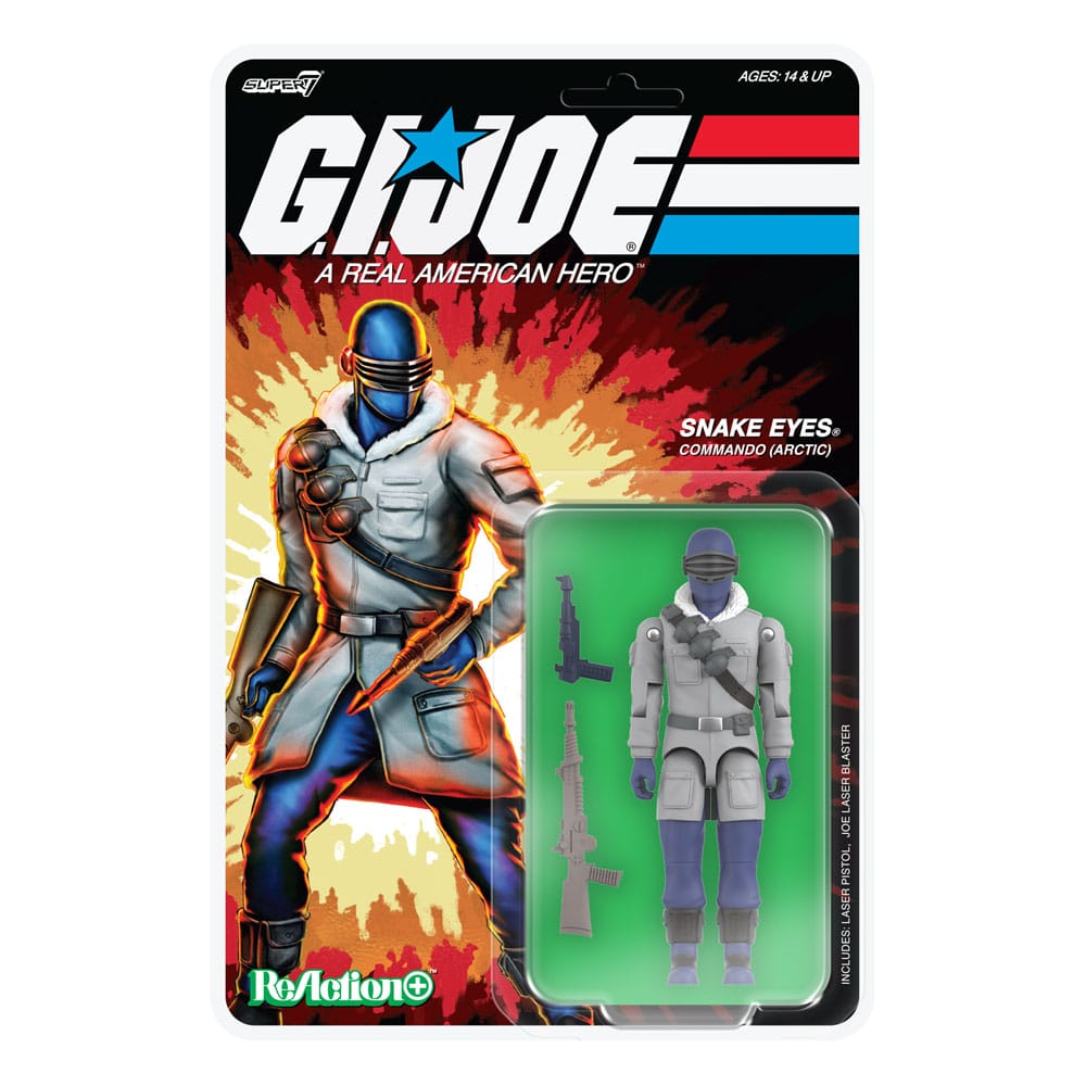 GI Joe (Movie) Wave 5 figurine ReAction+ Arctic Snake Eyes (Movie) 10 cm