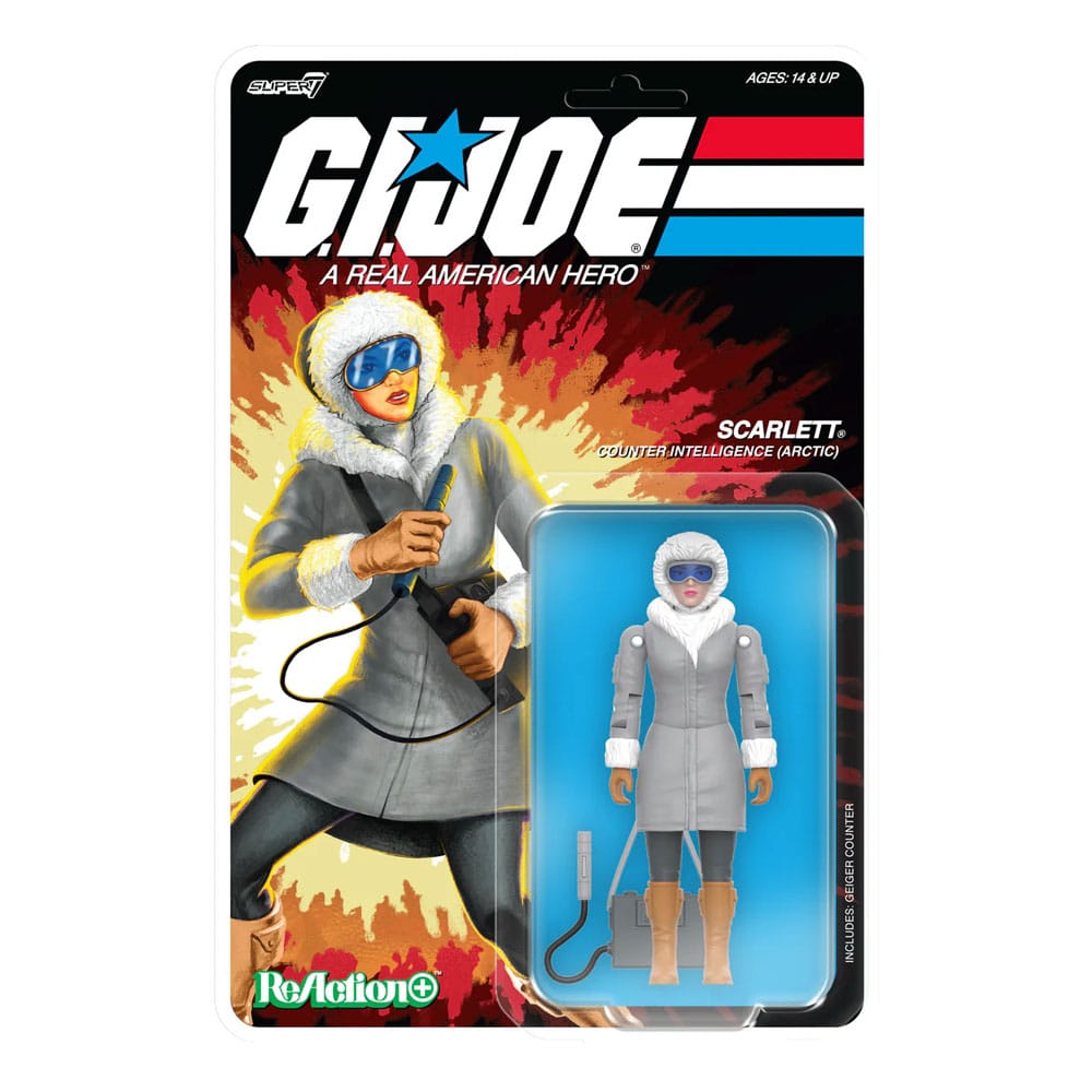 GI Joe Wave 6 figurine ReAction+ Arctic Scarlett 10 cm