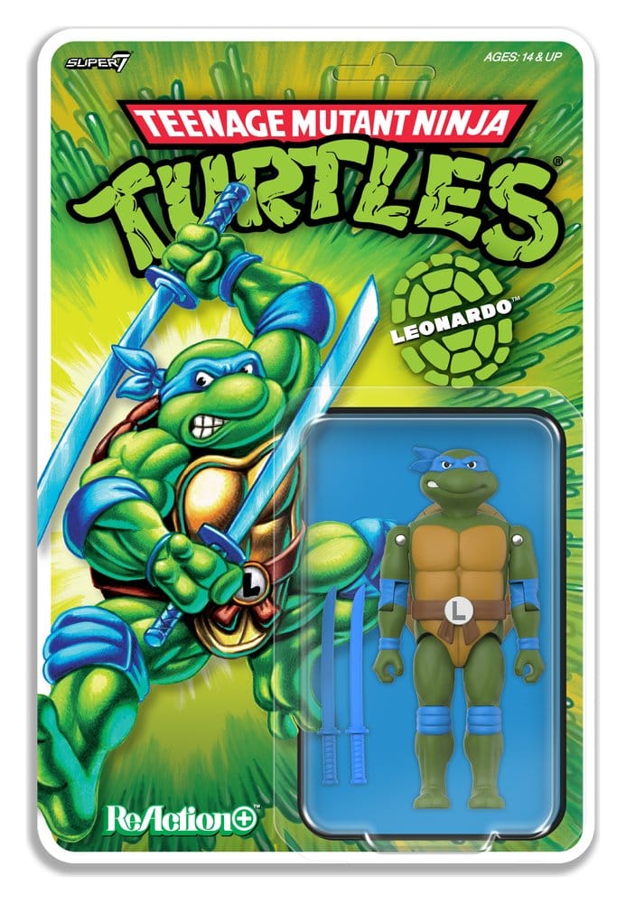 Teenage Mutant Ninja Turtles ReAction+ figurine Wave 02 Leonardo