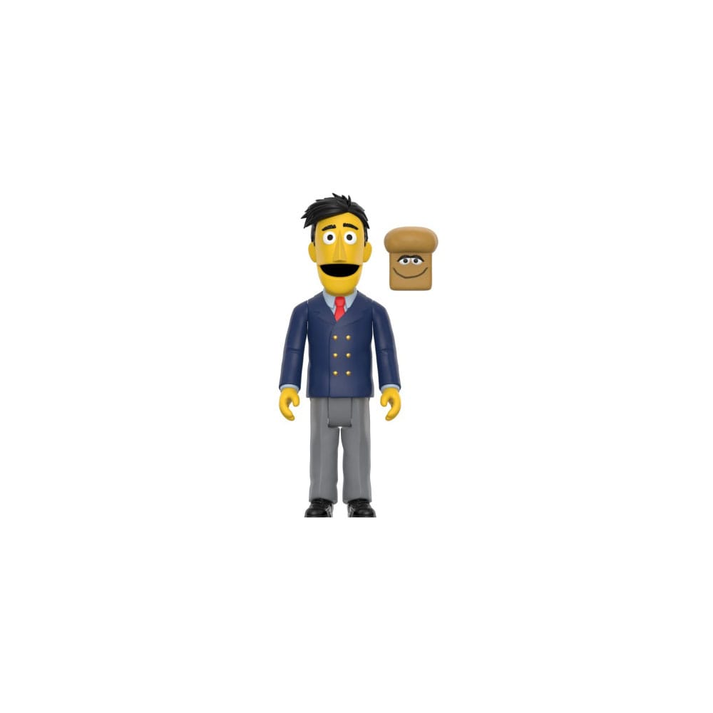 1, Rue Sésame figurine ReAction Wave 02 Guy Smiley (With Bread) 10 cm