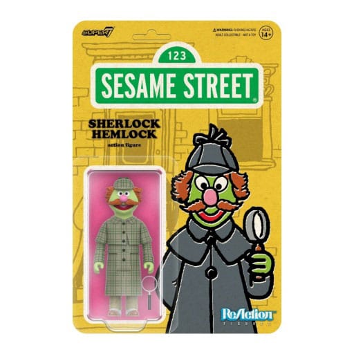 1, Rue Sésame figurine ReAction Wave 03 Sherlock Hemlock 10 cm