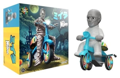 Universal Monsters Super Cycles Véhicule The Mummy (Light Grey w/ Blue Trike)