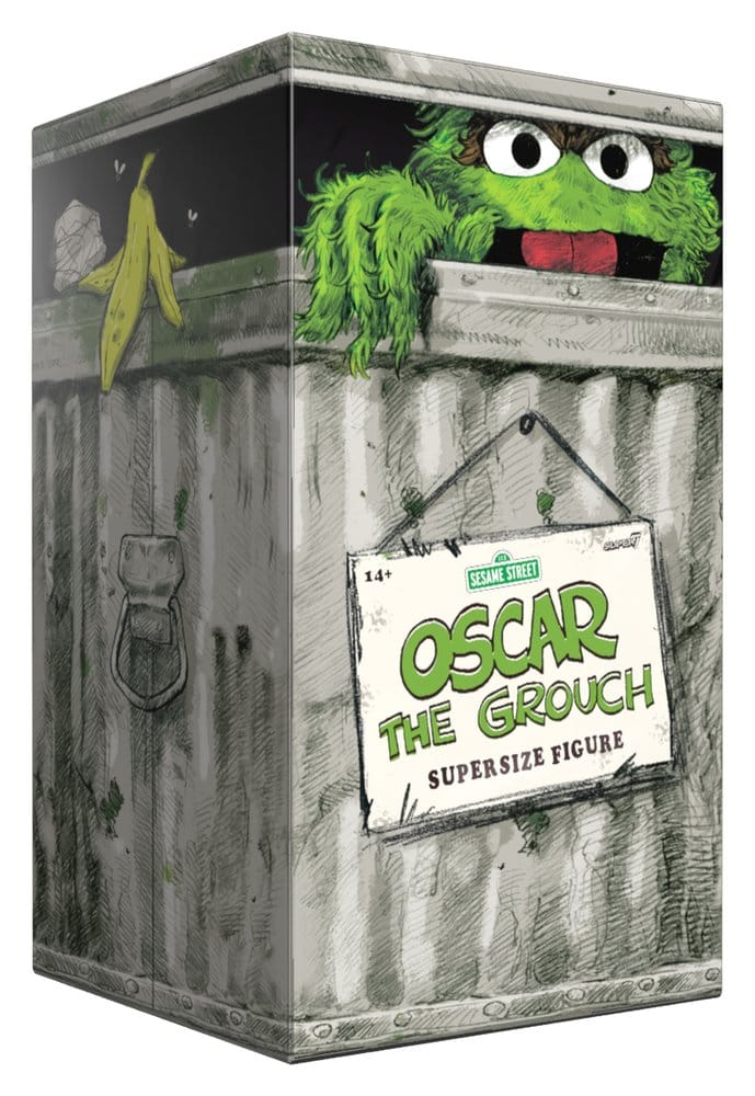 Sesame Street SuperSize Figurine en vinyle Oscar The Grouch