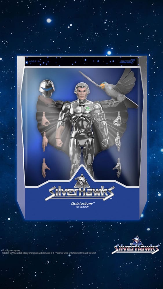 SilverHawks figurine Ultimates Quicksilver (Toy Version) 18 cm