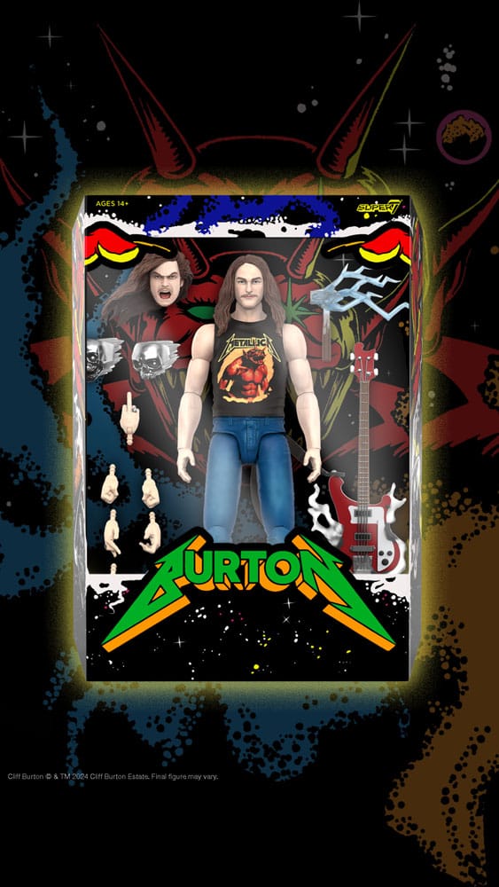 Metallica Wave 2 figurine Ultimates Cliff Burton 18 cm