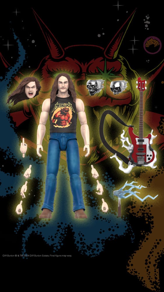 Metallica Wave 2 figurine Ultimates Cliff Burton 18 cm