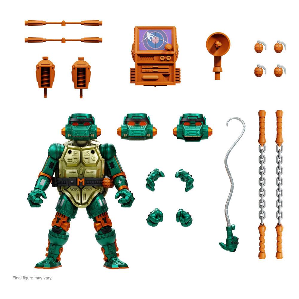 Les Tortues ninja figurine Ultimates Warrior Metalhead Michelangelo 18 cm