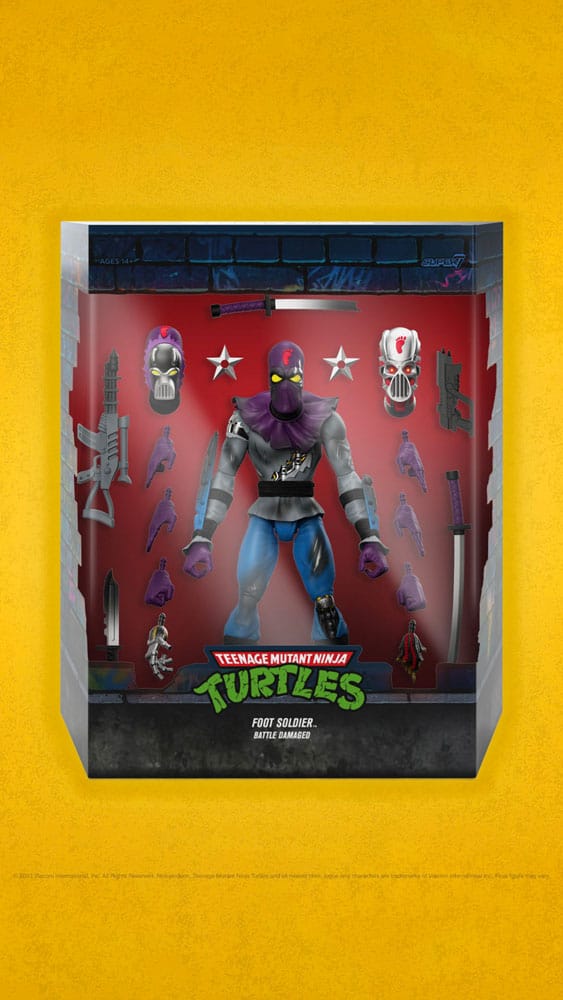 Teenage Mutant Ninja Turtles figurine Ultimates Foot Soldier (Battle  Damaged) 18 cm