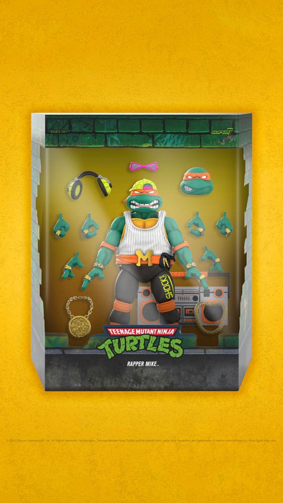 Teenage Mutant Ninja Turtles figurine Ultimates Rappin' Mike 18 cm