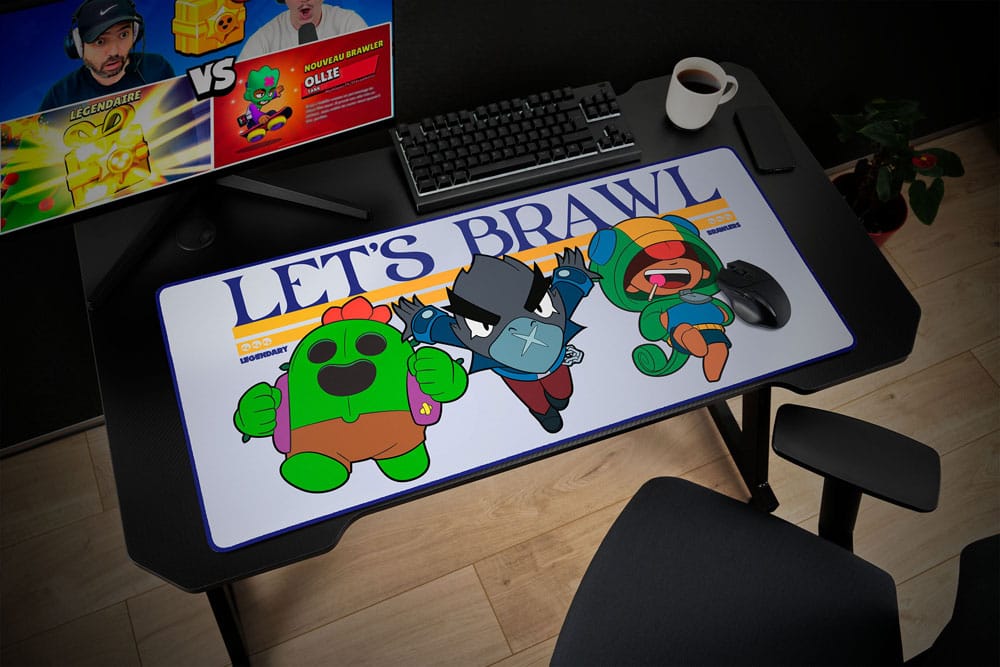 Brawl Stars XXL sous-mains revêtu Let's Brawl
