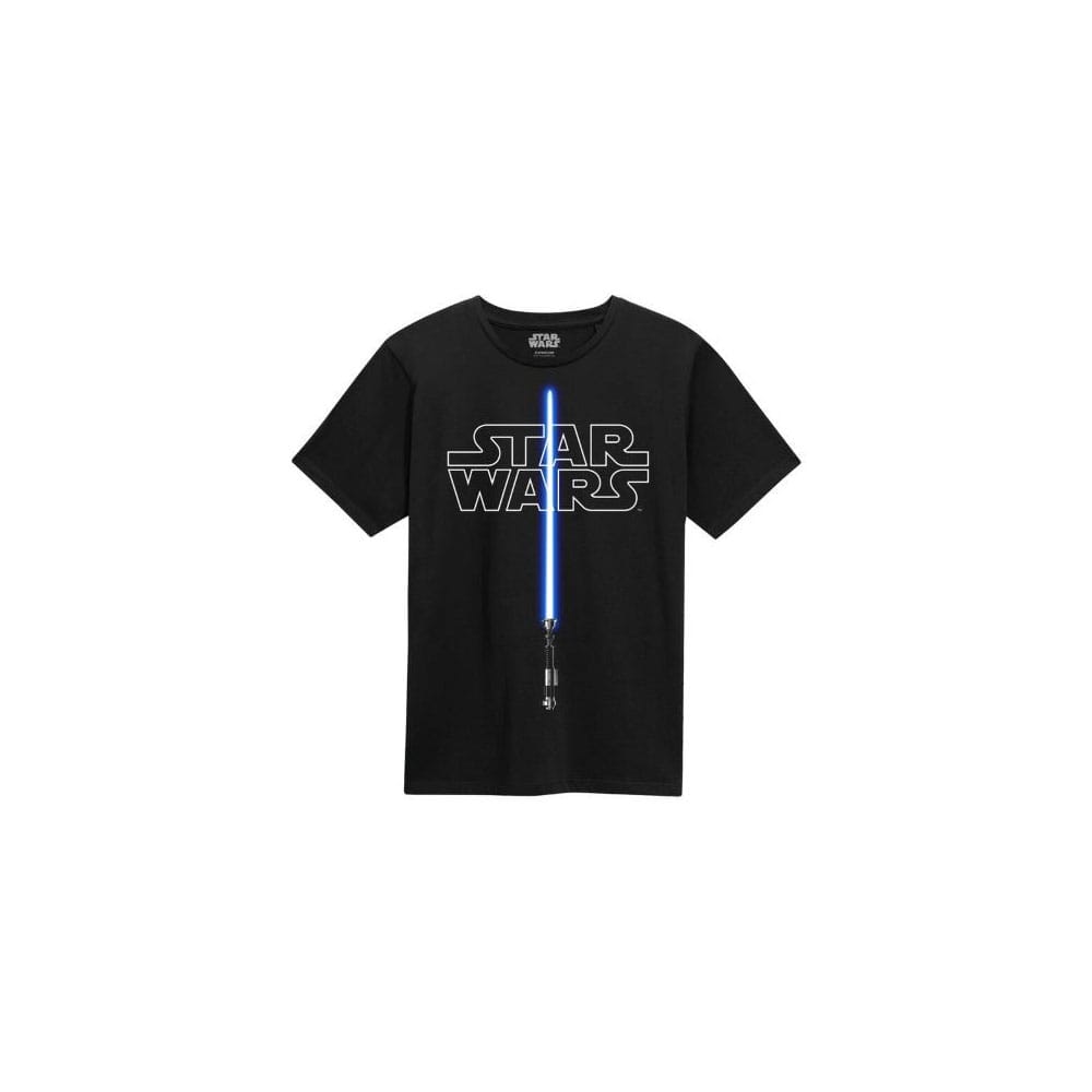 Star Wars T-Shirt Glow In The Dark Lightsaber (XL)