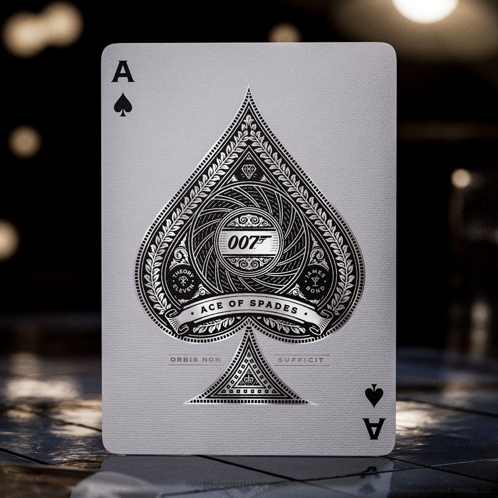 James Bond jeu de cartes à jouer Silver Edition