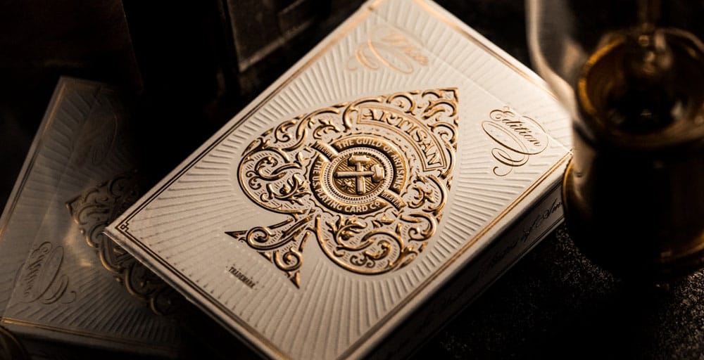 Artisan jeu de cartes à jouer White