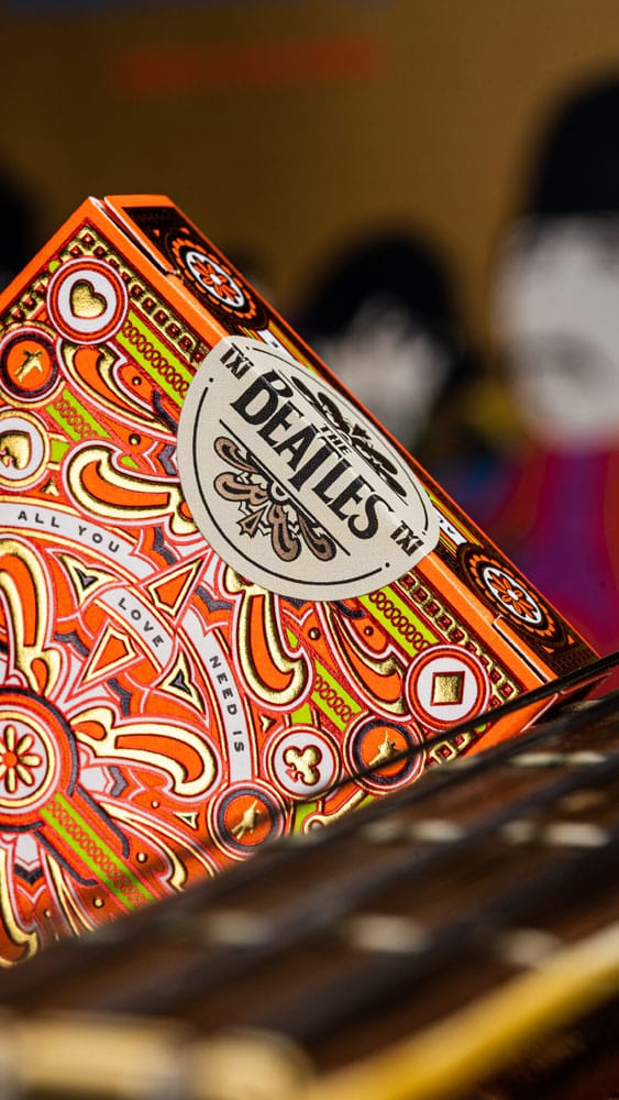 The Beatles jeu de cartes à jouer Orange Version