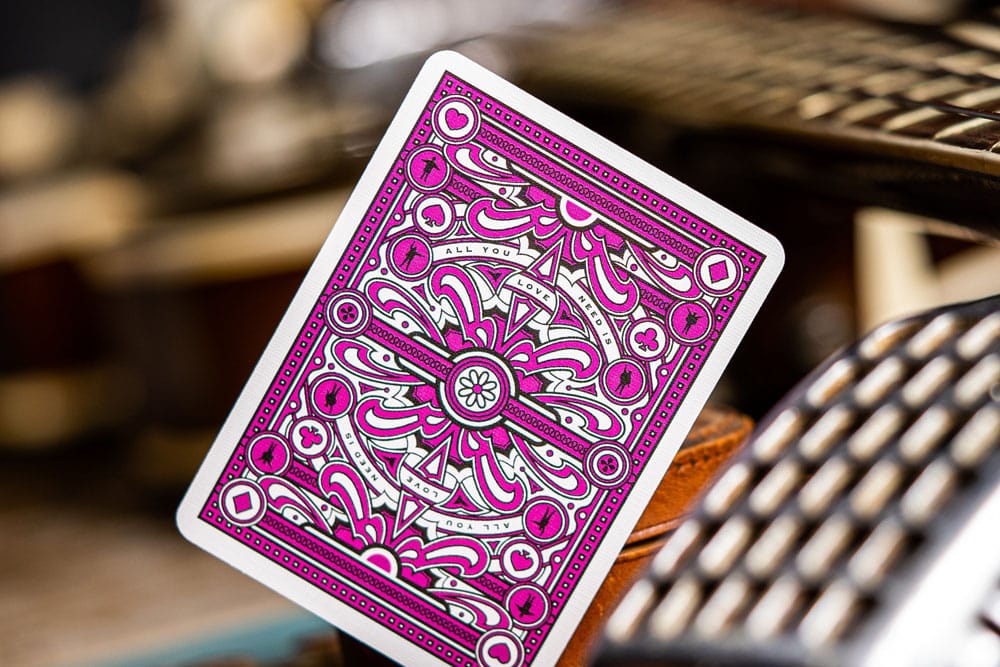 The Beatles jeu de cartes à jouer Pink Version