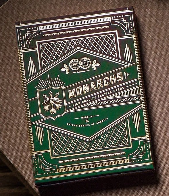 Theory 11  jeu de cartes à jouer Monarch Green