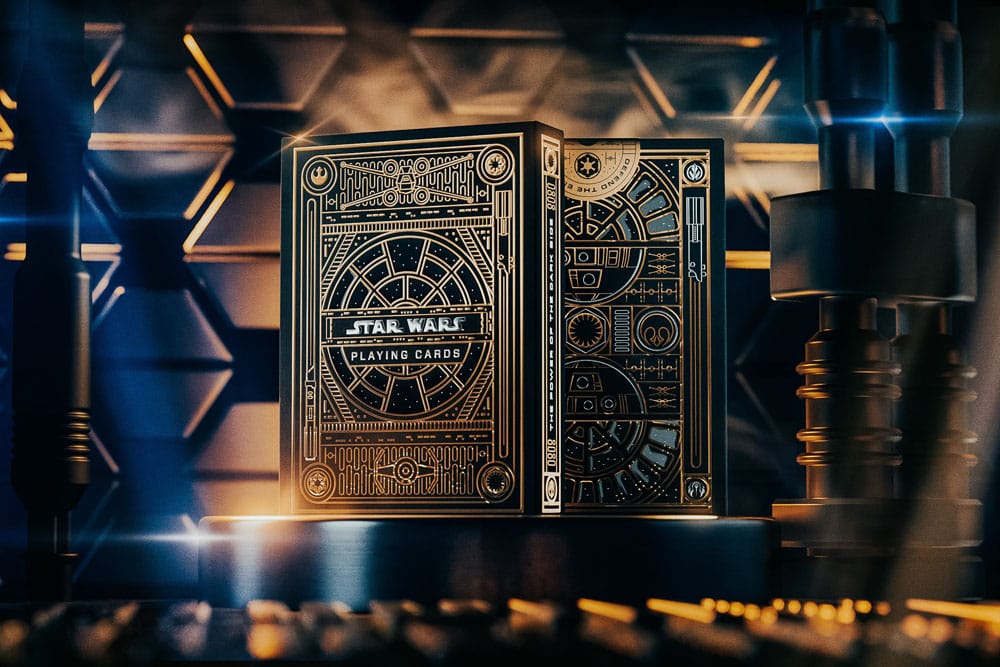 Star Wars jeu de cartes à jouer Gold Version