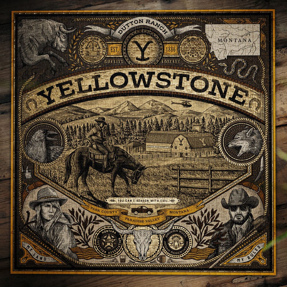 Yellowstone Puzzle multidimensionnel (1000 pièces)