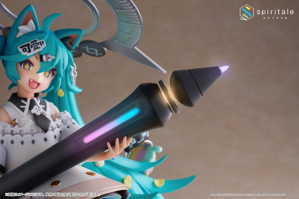 Hatsune Miku x Naoki Saito statuette PVC 1/7 My Figure Making! The Painter Ver. 34 cm